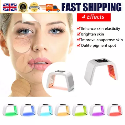 7-Color Facial Machine PDT Beauty Lamp LED Photon Light Therapy Deep Repair UK • £49.99