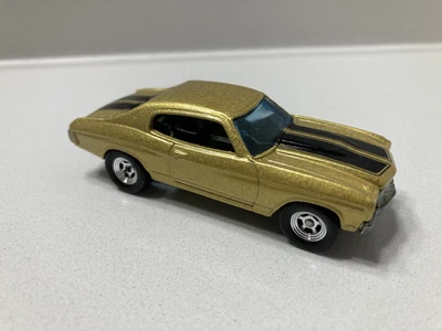$9.99 • Buy Hot Wheels Gold 1970 Chevelle SS Dragster LOOSE CUSTOM REAL RIDERS WHEEL SWAP