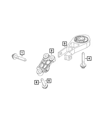 Genuine Mopar Transmission Mount Isolator 68253029AC • $73.24