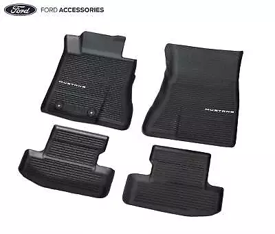 2024 Mustang Genuine Ford OEM PR3Z-6313300-AA Rubber 4pc Front Floor Mat Liners • $239.95