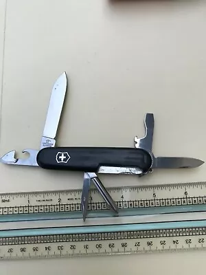 Victorinox Switzerland Stainless Rostfrei Swiss Army Tinker Pocket Knife Black • $16.99