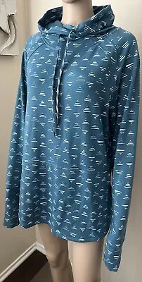 TITLE NINE Women’s PULLOVER Sweatshirt Hoodie Geometric Print Long Sleeve Sz XL • $34.07