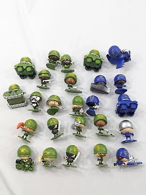 Awesome Little Green Men Lot Of 25 Blue Green Army Military Figures MGA • $34.99