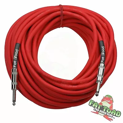 Speaker Cable 50ft Cord ¼ Male Jack -FAT TOAD PA Pro-Audio Stage Studio TS Wires • $26.95