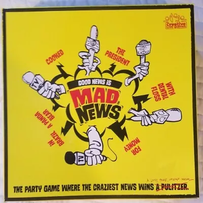 Mad News Board Game Card Game Excellent Complete Fast Ship  • $26