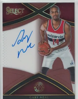 2015-16 Select Signatures Prizms Copper Gary Neal Auto #47/49 Wizards Autograph • $14.95