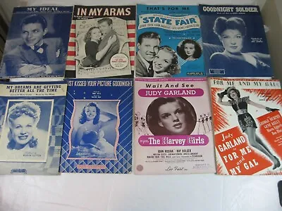 LOT Antique Sheet Music Sinatra Donna Reed Dale Evans Judy Garland Marion Hutton • $8.01