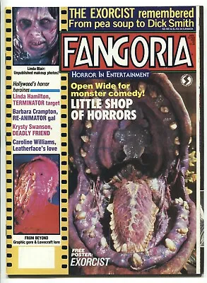 Fangoria #60 January 1987 Exorcist Linda Hamilton Barbara Crampton Beautiful • $24