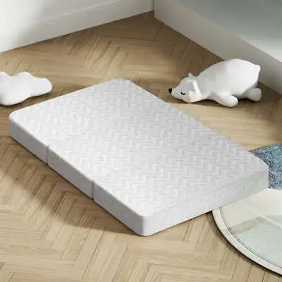 Giselle Foldable Mattress Portacot Foam Mattresses Travel Cot Baby Bamboo Cover • $51.95