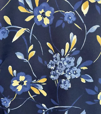 Jacques Vert Blouse Top UK 20 All Over Floral Print Short Sleeve Designer Pretty • £6.49