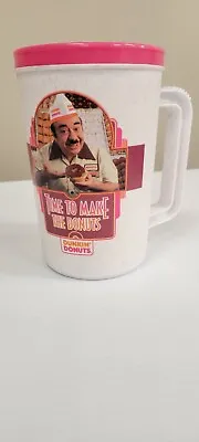 $7.75 • Buy Dunkin Donuts Fred The Baker Time To Make The Donuts Vtg Travel Mug 22oz. 