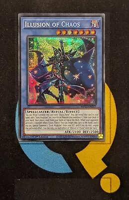 £5.95 • Buy MP23-EN017 Illusion Of Chaos Prismatic Secret Rare 1st Edition YuGiOh Card
