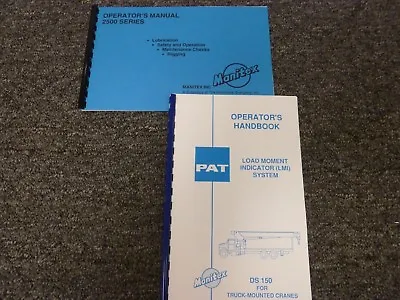 Manitex 2592 Truck Mounted Boom Crane Owner Operator Maintenance Manual • $72.44