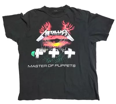 Metallica Graphic Print  Master Of Puppets  Short-Sleeve T-Shirt Men's Large • $11