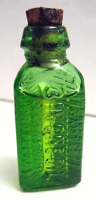 $19.99 • Buy 3 In One Oil Green Glass 3 Sided Corked Unopened Mini Sample Bottle Old Stock
