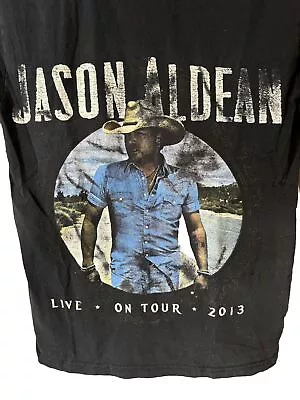  Jason Aldean Live On Tour 2013 Tour Concert T-Shirt Jake Owen Thomas Rhett  • $12