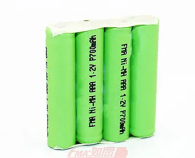 Ni-MH Rechargeable Battery 4.8V 700mAh For Handheld Portable Device AAA_4SBT • $11.30