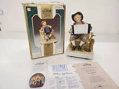 Melody In Motion 'Accordion Boy' Limited Edition Music Box Figurine • $9.99