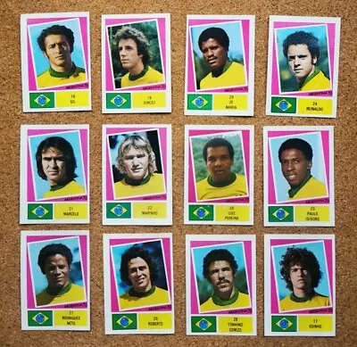 FKS Argentina 78 1978 World Cup Football Unused Stickers BRAZIL X 12 • £9.75