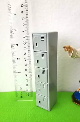 1/12 Scale Miniature Locker Dollhouse Shelf Light Gray Furniture Toy Accessory • $18