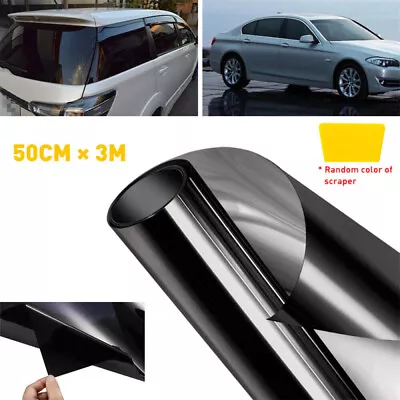 CAR WINDOW TINT FILM KIT TINTING SUPER DARK BLACK LIMO 5% 15% 35% 76CM X 6M • $13.59