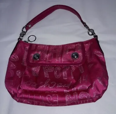 $59.50 • Buy Authentic Coach Poppy Storypatch Sparkle Hobo Shoulder Bag Purse 15302 Pink_rare