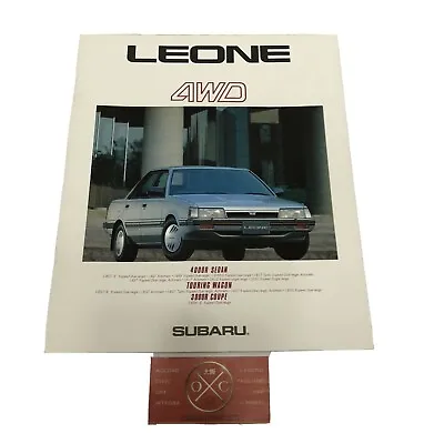 $31.95 • Buy 1986 Subaru Leone Brochure Catalog Rare JDM Sedan 84-94 Loyale Coupe Wagon 4WD