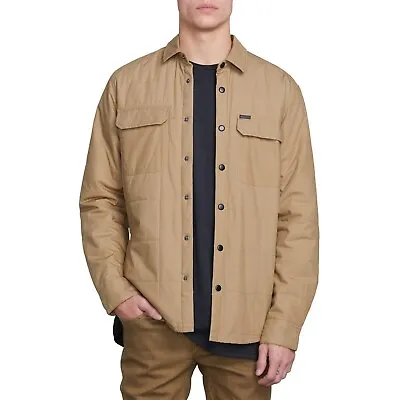 Volcom Men's Larkin Quilted Jacket Beige Size Medium • $39
