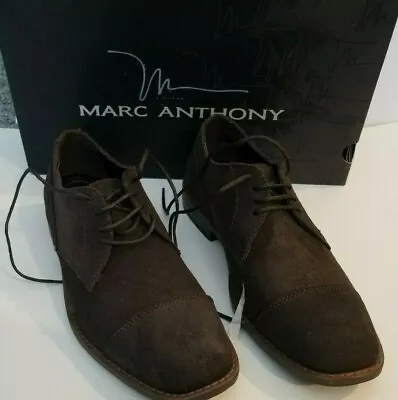 Mens Marc Anthony Maivan Smoke Suede Upper Dress Shoes With Laces Size 7 9 NIB • $48