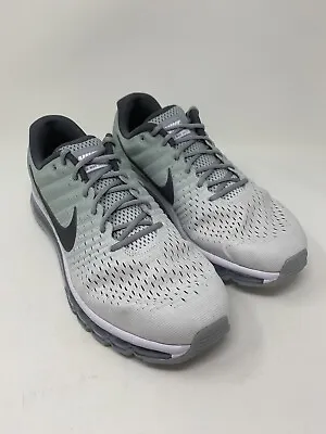 Nike Men’s Air Max 2017 Wolf Grey White Sneakers Size 14 849559-101 • $116.99