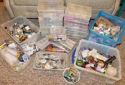 HUGE Lot Beads Findings Charms Cording Jewelry Making Supplies Business 70lb!! • $999.99