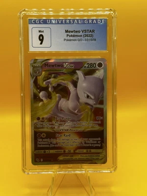 $31 • Buy 2022 Pokemon Go Mewtwo VStar 031/078 CGC 9 Mint Holo 🔥