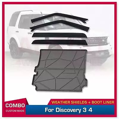 AUSGO Luxury Weather Shields + 3D TPE Cargo Mat For Discovery 3 4 2004-2017 • $115.91