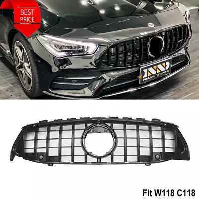 Black GTR Grill Grille For Mercedes C118 W118 CLA250 CLA45 AMG CLA180 CLA200 • $72.67