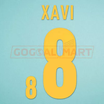 Xavi #8 EURO 2012 Spain Homekit Nameset Printing • £13.19