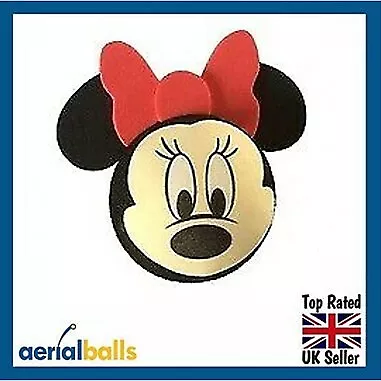 Disney Minnie Mouse Cute Car Aerial Ball Antenna Topper  • £6.50