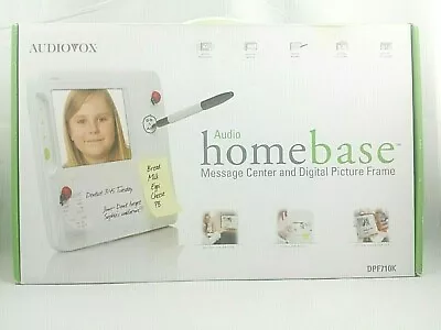 Audiovox Homebase Voice Message Recorder With 7  Digital Picture Frame  ~ NEW • $29.97