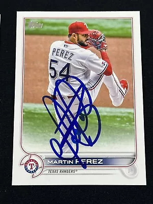 2022 Topps Update Series Signed MARTIN PEREZ Autographed Auto Card US131 Rangers • $9.99