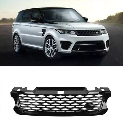 Glossy Black Front Upper Grille SVR For Range Rover Sport 2014 2015 2016 2017 • $99.95