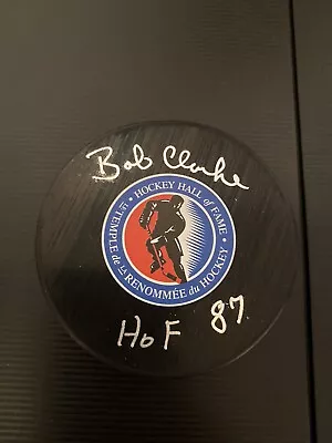 PHILADELPHIA FLYERS BOBBY CLARKE AUTOGRAPHED HOF PUCK Signed W/COA HOF 87 • $74.99