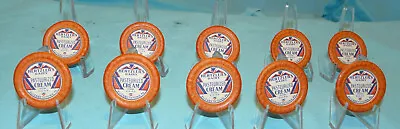 VINTAGE HERTZLER'S DAIRY CREAM MILK CAPS ELIZABETHTOWN PA10 Caps~NOS • $9.99