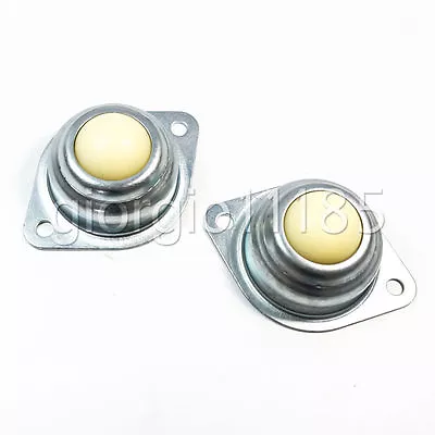 US Stock 2pcs Dia 1'' Nylon Ball Metal Transfer Bearing Unit Conveyor Roller • $9.04