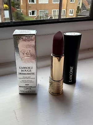 Lancome L'Absolu Rouge Drama Matte Lipstick Shade 507 Mademoiselle Lupita • £5