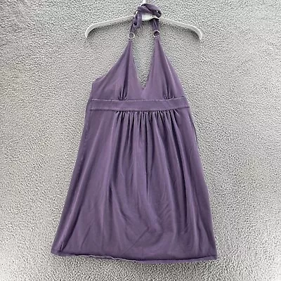 Victorias Secret Halter Mini Dress Women Extra Small Purple Built In Bra Lounge • $18.04