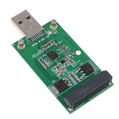 1Pc Mini USB 3.0 To PCIE MSATA External SSD PCBA Conveter Adapter Card_AUB=ME EW • $5.22