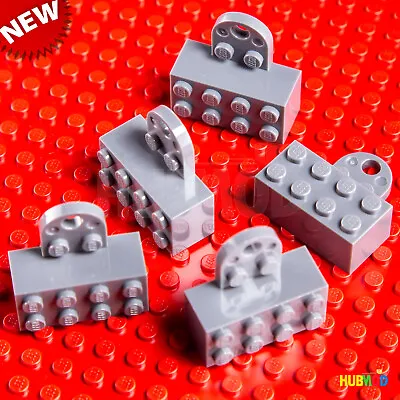 $5.89 • Buy LEGO 2 X 4 Gray Magnet Brick Minifigure Stand Figure Display Grey Base 5-Pack