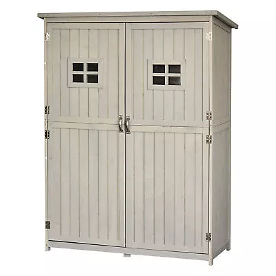 Outsunny Garden Shed Outdoor Storage Unit W/ Asphalt Roof And Three Shelves • £216.99