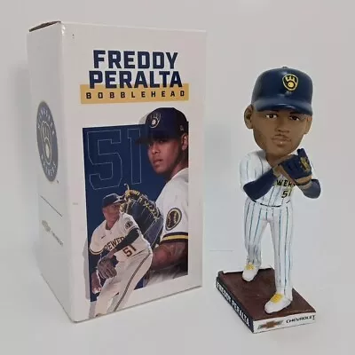 MLB Milwaukee Brewers Freddy Peralta Bobblehead Chevrolet Promo With Box • $9.99