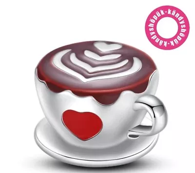 Coffee Cup Charm Bead For Bracelet S925 Sterling Silver • £9.99