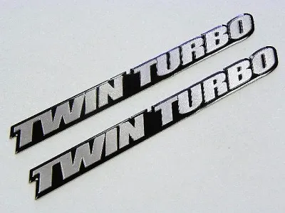 2 Ford Mustang Gt Twin Turbo Aluminum Emblems Badges  • $9